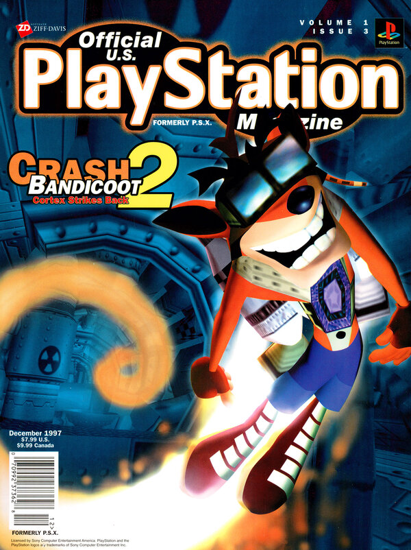 Official U.S. PlayStation Magazine Issue 003 (December 1997) cover